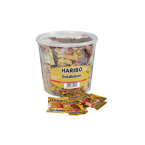 Żelki HARIBO Goldbaren Minibeutel 100 szt , 1 kg