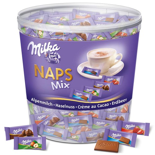 MILKA Naps Mix czekoladki 1000g 207szt