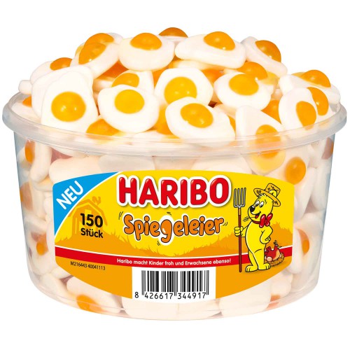 Żelki HARIBO Spiegeleier jajka 150 sztuk - 975g