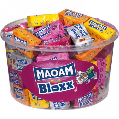 MAOAM Bloxx - rozpuszczalne gumy do żucia 50szt 1100g