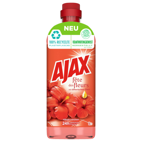 AJAX 1l płyn do podłóg kwiat hibiskusa