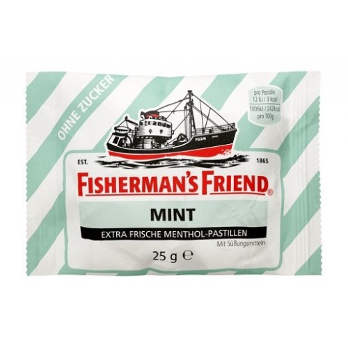 FISHERMAN'S FRIEND pastylki pudrowe MINT bez cukru 25g