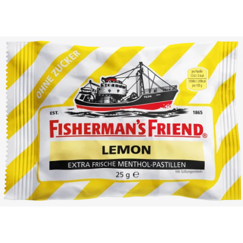 FISHERMAN'S FRIEND pastylki pudrowe Lemon bez cukru 25g
