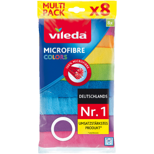 VILEDA Microfibre color ściereczki multiwłókno 8 szt