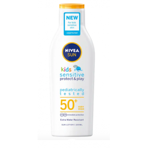 NIVEA SUN Kids SPF50+ Sensitive Schutz&Pflege balsam przeciwsłoneczny 200ml