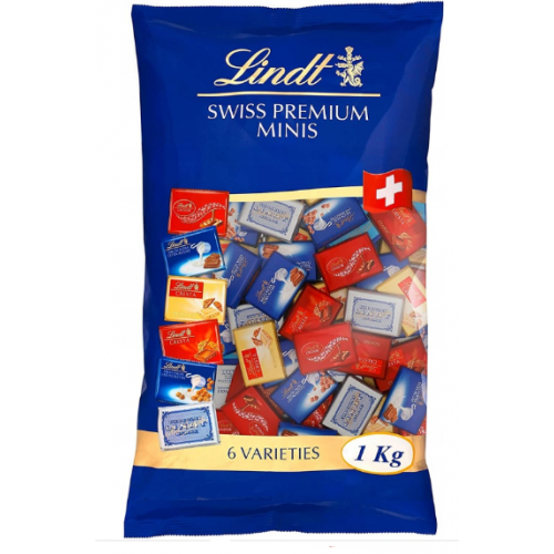 LINDT Swiss Premium Minis czekoladki 150 szt 1 kg