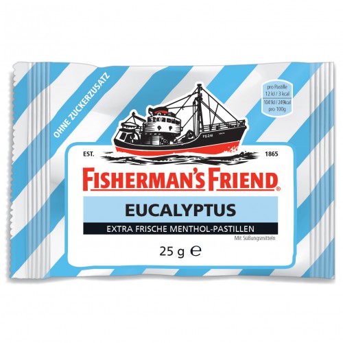 FISHERMAN'S FRIEND pastylki pudrowe Eucalyptus bez cukru 25g