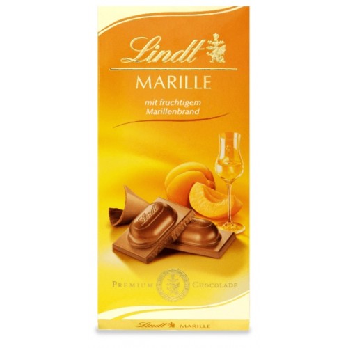 Premium LINDT Marille czekolada z morelową brandy 100g