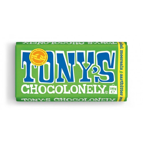 TONY'S zartbitter mandel meersalz 180g czekolada gorzka z migdałami i solą morską