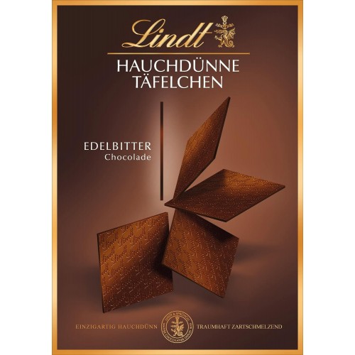 LINDT Hauchdünne Täfelchen Edelbitter gorzkie cienkie tafle czekolady 125g