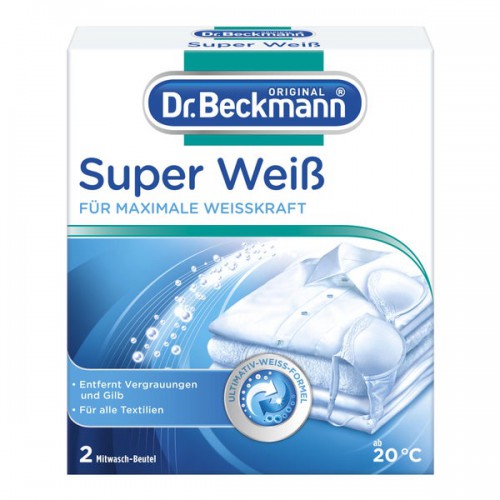Dr. Beckmann Super Weiss saszetki wybielające 2x40g