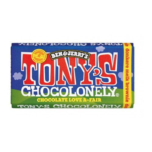 TONY'S Ben&Jerry Dark brownie milk  czekolada 180g