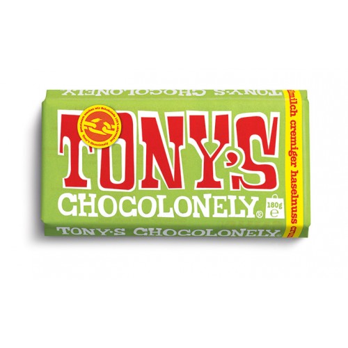 TONY'S Chocolate cremiger haselnuss 180g mleczna orzechowa
