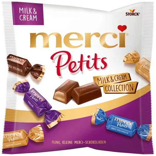 MERCI Petits Milk&cream Collection cukierki czekoladowe 125g