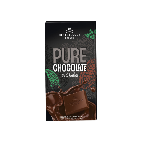 NIEDEREGGER Lubeck Pure Chocolate czekolada gorzka pełnomleczna 72% 100g