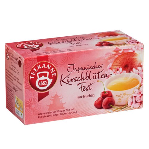 Herbata TEEKANNE biała herbata  z wiśnią Japanisches Kirschbluten Fest 20x1,5g
