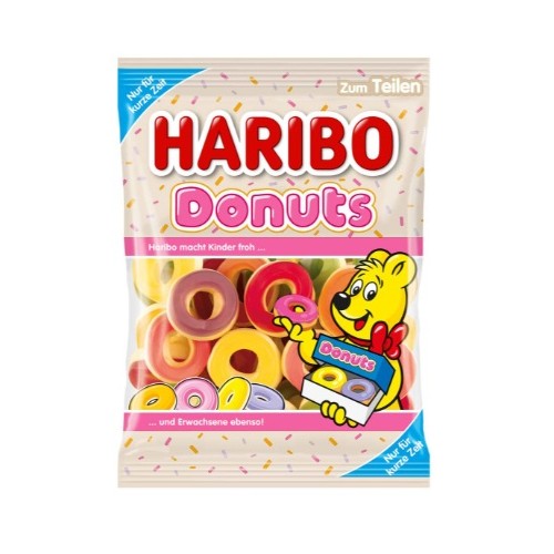 Żelki HARIBO Donuts owocowe pączki 6 smaków 175g